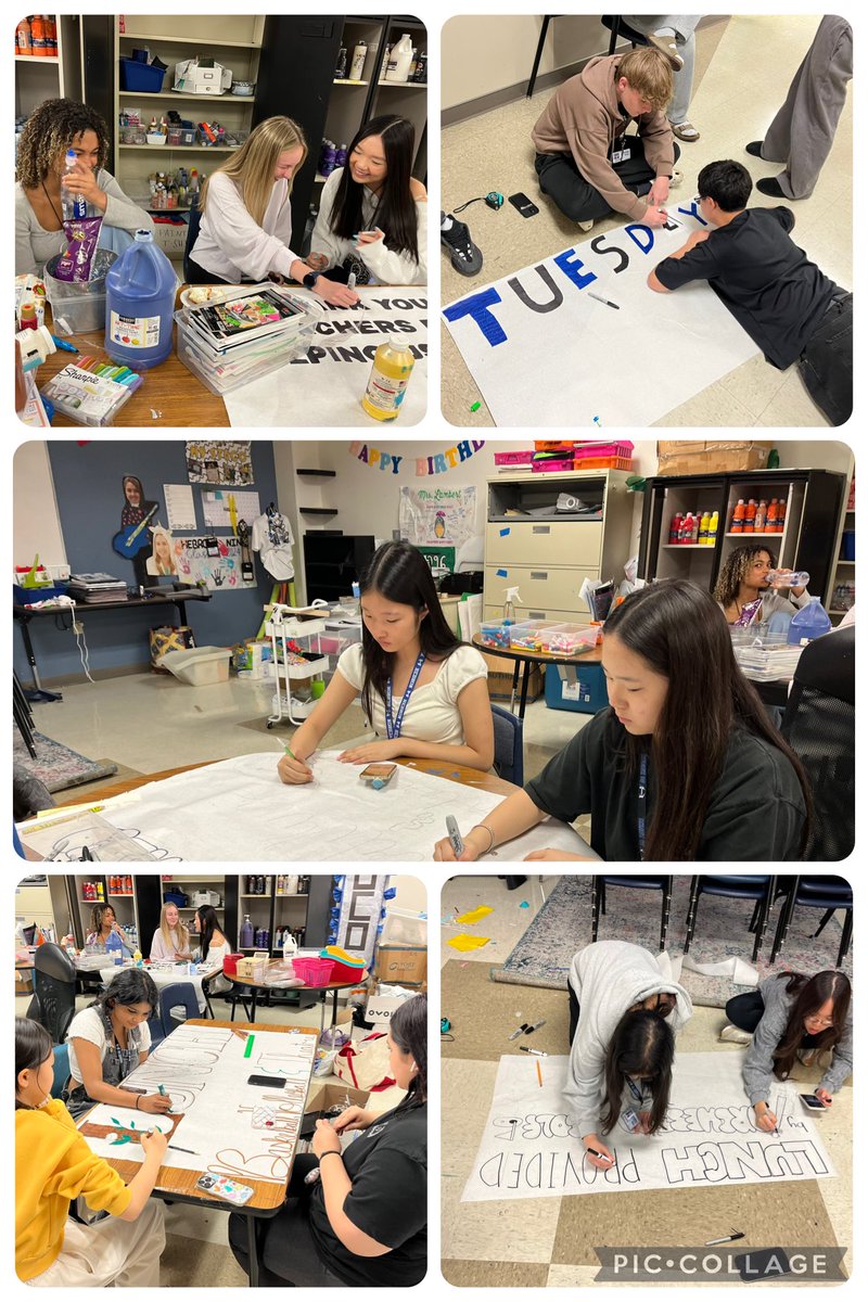 Our Student Council is hard at work tackling May projects! 🌟