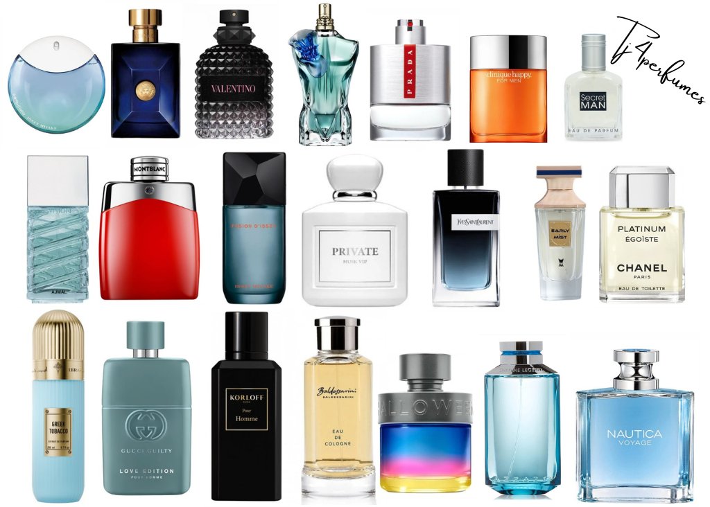 مما جربت من عالم العطور قائمة تضم 21 عطر صيفي رجالية من الفئة المتوسطة (أسعارها متوسطة طبعا ع حسب منافذ البيع ) هالتها العطرية جميلة جداً مناسبة للحياة اليومية والعملية فيه منها المناسب للنهار وفيه منها المناسب للمساء
#رابطة_عشاق_العطور 
كل ما عليك أنسخ أسم العطر وألصقه في محرك