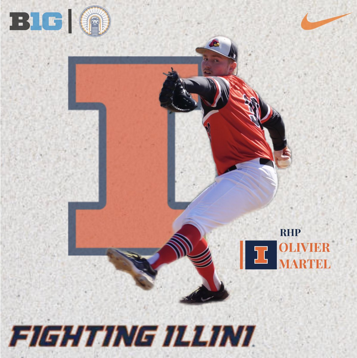 Olivier Martel (@oliviermartel17) on Twitter photo Proud to announce my commitment to the University of Illinois. Thank you to all my coaches, friends, and my family for all the sacrifice and support they gave me through this process. Excited for this next chapter #ILL!
<a href="/IlliniBaseball/">Illinois Baseball</a> <a href="/CardinalsMAC/">Mineral Area Baseball</a> Proud to announce my commitment to the University of Illinois. Thank you to all my coaches, friends, and my family for all the sacrifice and support they gave me through this process. Excited for this next chapter #ILL!
<a href="/IlliniBaseball/">Illinois Baseball</a> <a href="/CardinalsMAC/">Mineral Area Baseball</a>