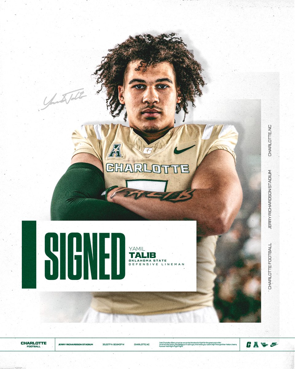 𝚂𝚒𝚐𝚗𝚎𝚍 » Yamil Tailb
📏 6’2” | 235 lbs
🏫 Oklahoma State
🏠 Dallas, TX
🏈 DL

#GoldStandard⛏️