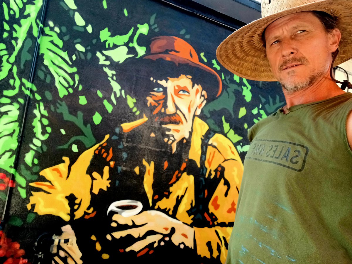 New #mural I juat painted for #BelleairCoffee in #Largo #Florida 🙏