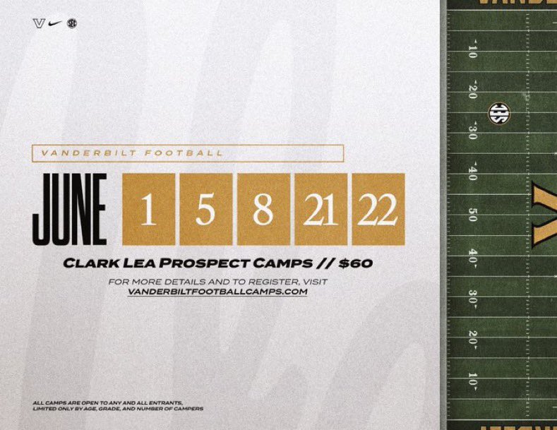 Thankyou <a href="/Coach_Flaherty/">Brendan Flaherty</a> and <a href="/VandyFootball/">#9 Vanderbilt Football</a> for the camp invite!!!
<a href="/brian_mazzone/">Brian Mazzone</a> 
<a href="/BigManAcademy1/">BigManAcademy</a> 
<a href="/SupremeAthlete_/">SupremeAthleteCT</a>