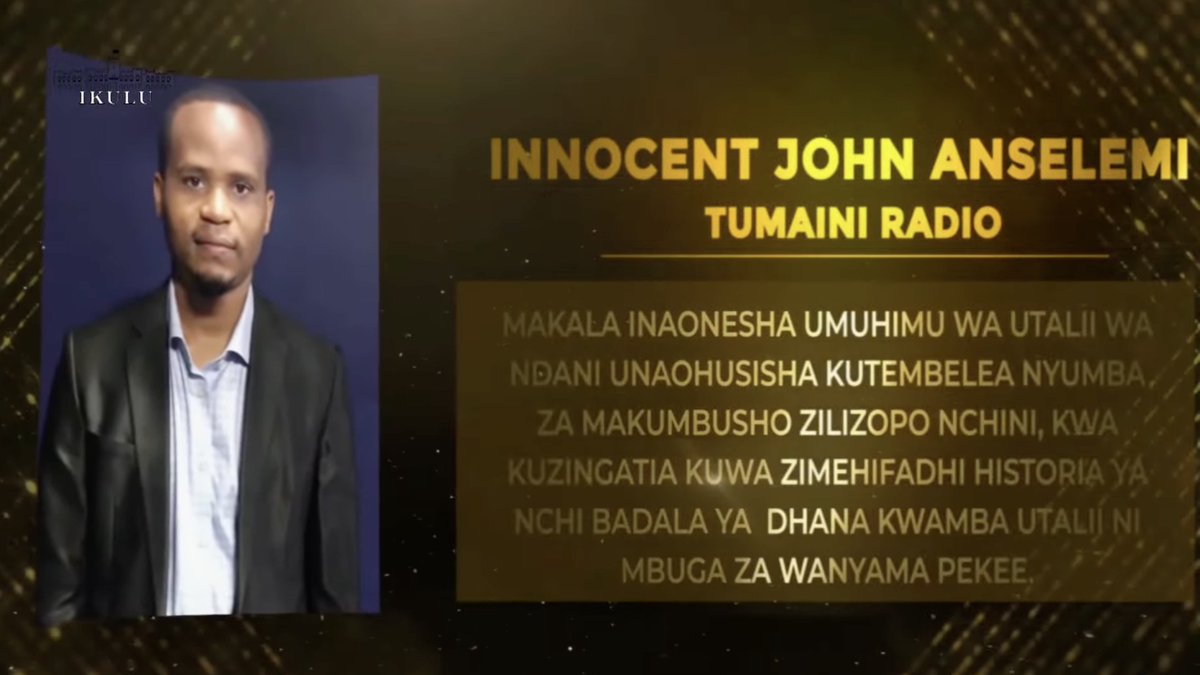 Tuzo za Habari za Matokeo ChanyA+    
Sekta ya Maliasili na Utalii 

#SamiaKalamuAwards2025 
#HayaNiMatokeoChanyA+