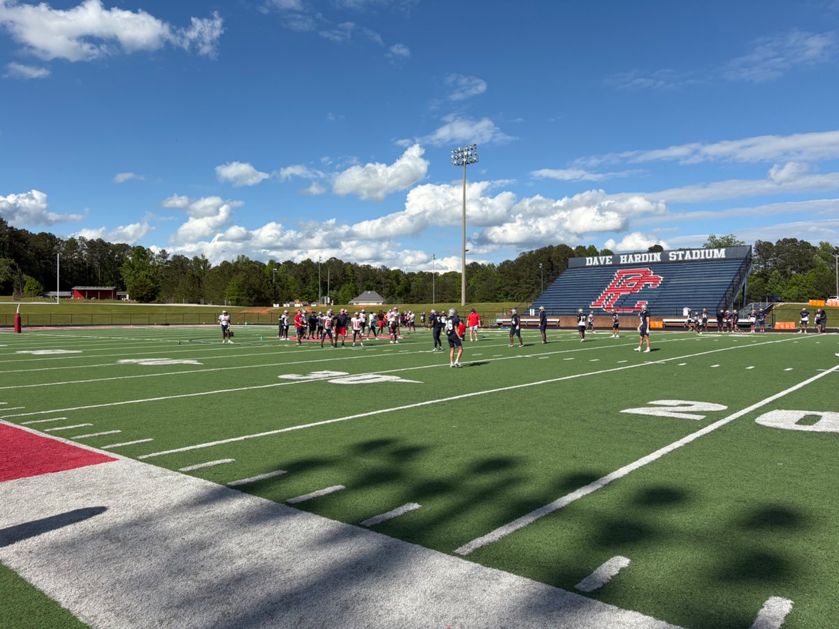 Old Man Spring Football Tour began today. Dropped by PC to see coaches &amp; the seniors who were freshmen when I left. Different school each day this week &amp; next to visit friends and also to watch some of the kids that I once coached who are now coaching.