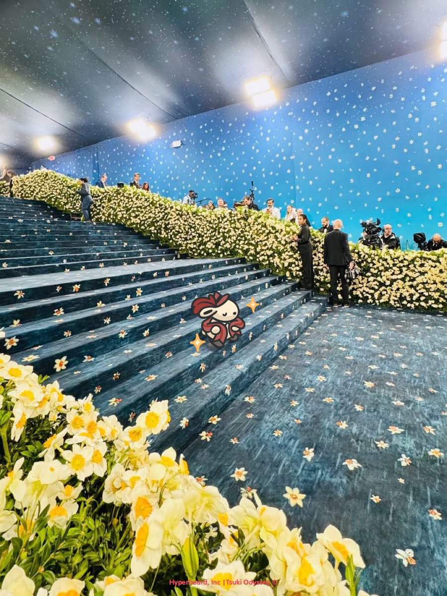 Tsuki arrives at the #MetGala