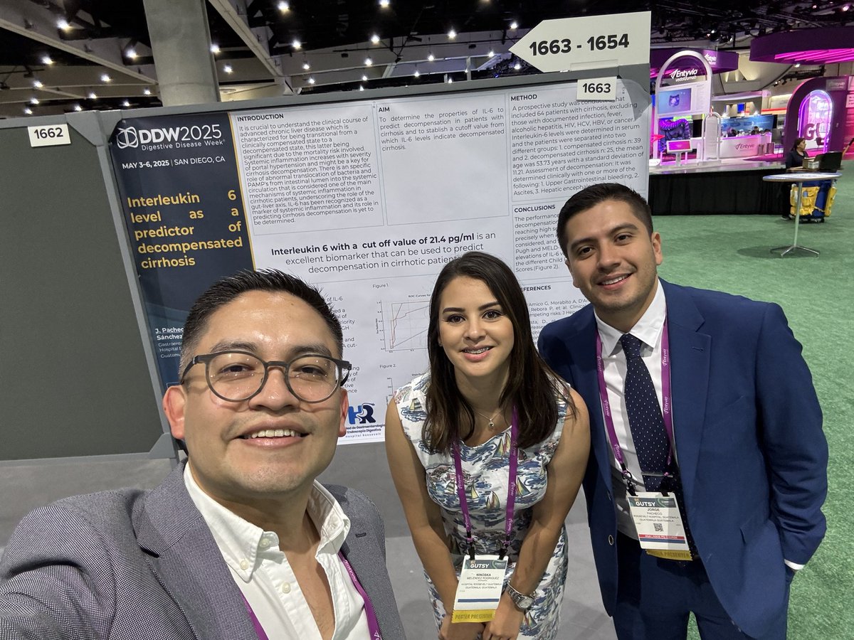 Proud of my gastroenterology fellows presenting two posters at <a href="/DDWMeeting/">Digestive Disease Week</a> <a href="/HRooseveltGT/">Hospital Roosevelt</a> #DDW2025