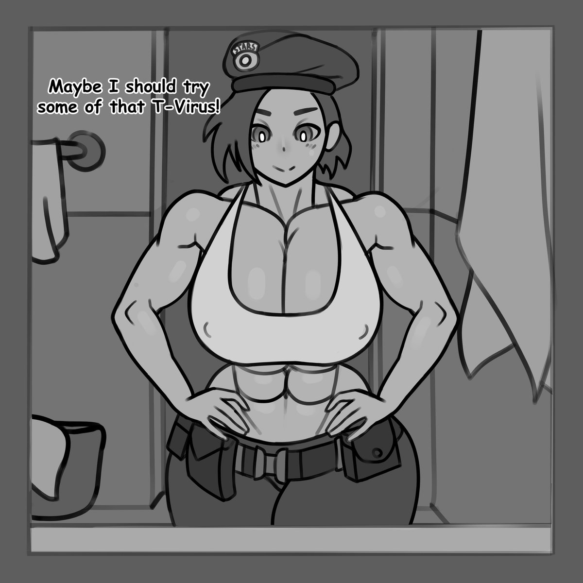 Xyz10988's tweet photo. Buff Jill Valentine! https://t.co/vpTDRPQhf3