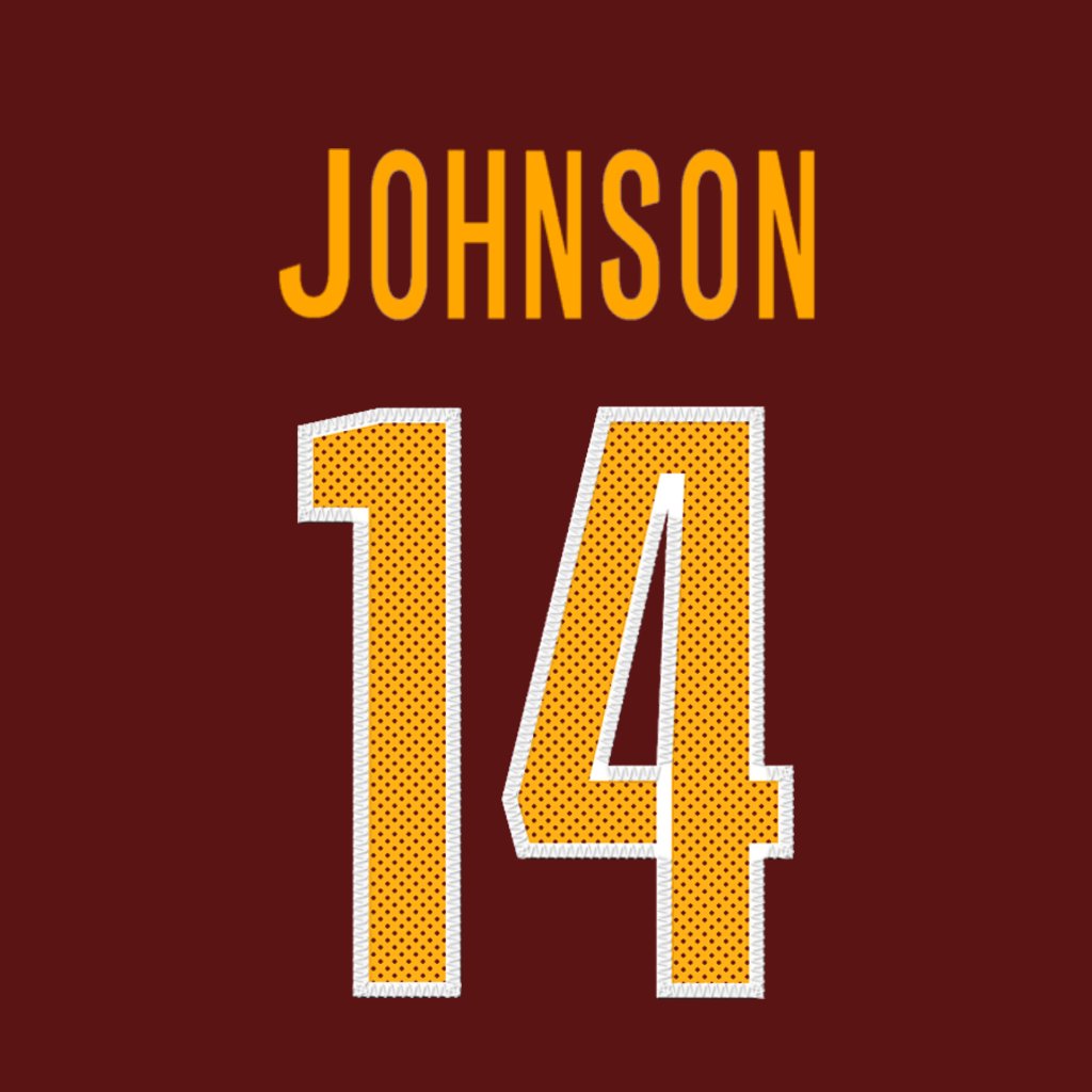 Washington Commanders QB Josh Johnson (@Head8cke) is wearing