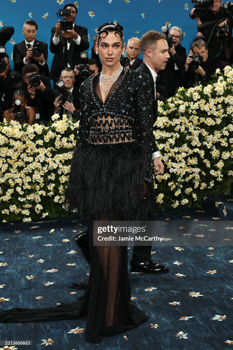 Dua Lipa attends the 2025 Met Gala.