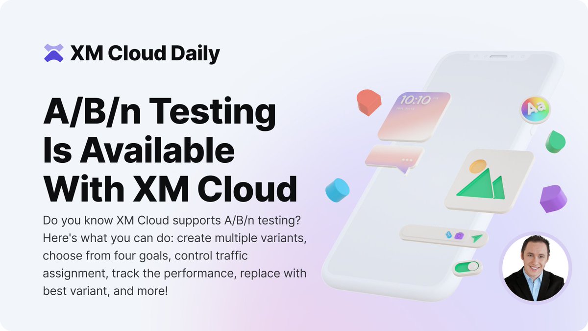 Did you know that  <a href="/Sitecore/">Sitecore</a> #XM #Cloud now supports A/B/n testing?

With it, you can:

- Create multiple variants
- Choose from four goals
- Control traffic assignment
- Track performance
- Replace with the best variant
- Server-side components creation:

doc.sitecore.com/xmc/en/users/x…