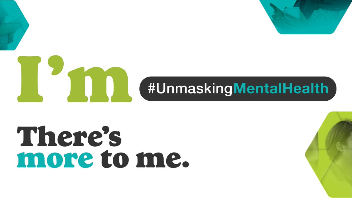 Mental health struggles aren’t always visible, but they are always real. This #MentalHealthWeek, we’re encouraging open and honest conversations as we unmask mental health. 💚 Because there’s more to each of us. #UnmaskingMentalHealth