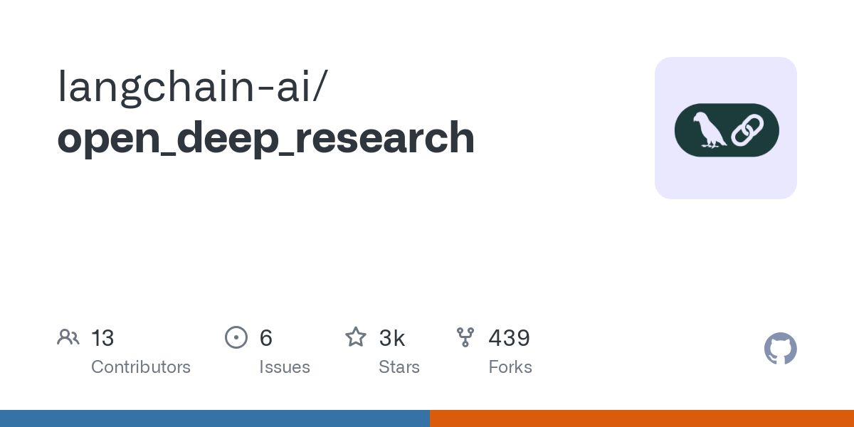 【Open Deep Research：オープンソースのリサーチアシスタント】

LangChainがオープンソースのリサーチアシスタント「Open Deep Research」を公開。このツールは深いリサーチを自動化し、包括的なレポートを生成することができます。
