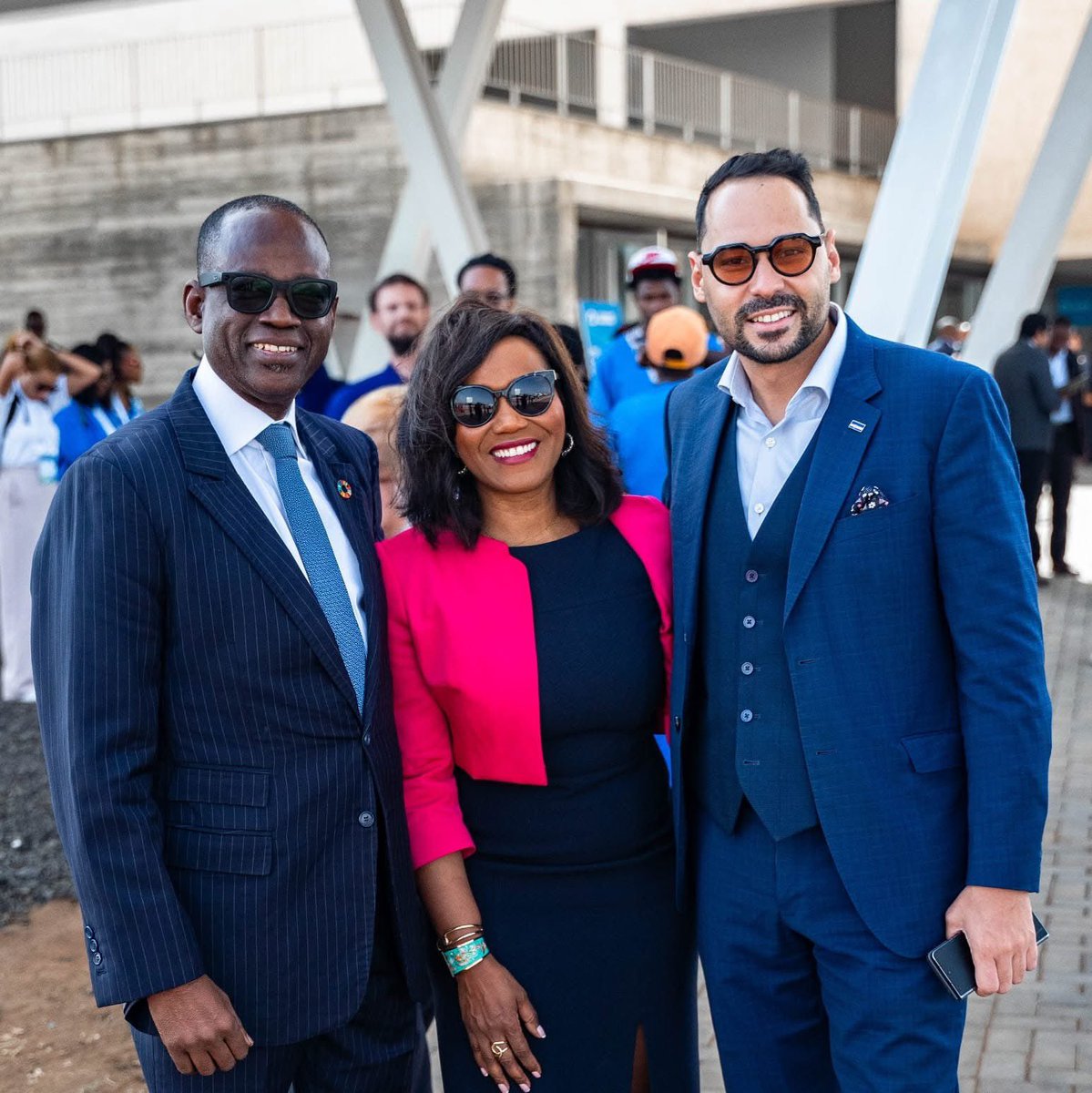 Lacina Koné (@ceosmartafrica) on Twitter photo On the sidelines of the inaugural of the TechPark in Cabo Verde, I was honored to meet with <a href="/akin_adesina/">Akinwumi A. Adesina</a> , President of the <a href="/AfDB_Group/">African Development Bank Group</a> , <a href="/pedrolopesCV/">Pedro Lopes</a> , Sec. of State for Youth and the Digital Economy, and <a href="/1ElisaMoreno/">Élisabeth Moreno</a> . It was a true pleasure to reconnect. On the sidelines of the inaugural of the TechPark in Cabo Verde, I was honored to meet with <a href="/akin_adesina/">Akinwumi A. Adesina</a> , President of the <a href="/AfDB_Group/">African Development Bank Group</a> , <a href="/pedrolopesCV/">Pedro Lopes</a> , Sec. of State for Youth and the Digital Economy, and <a href="/1ElisaMoreno/">Élisabeth Moreno</a> . It was a true pleasure to reconnect.