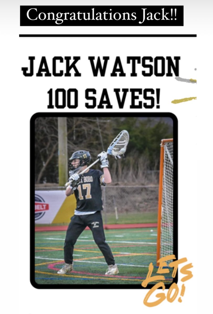 He's brand new to the goalie position and doing an awesome job this year! Congrats, Jack! We are so proud of you.