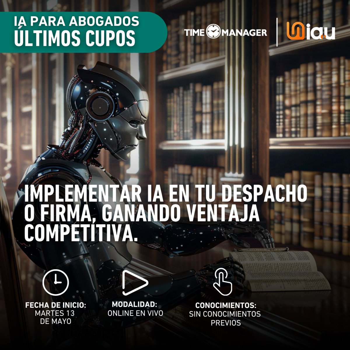 timemanagerweb's tweet image. 🎯 𝐀𝐁𝐎𝐆𝐀𝐃𝐎𝐒: 𝐄𝐒𝐓𝐀 𝐄𝐒 𝐒𝐔 𝐒𝐄𝐍𝐀𝐋
 💻 Modalidad 100% ONLINE – Inicio: 13 de mayo
🚫 Deja de postergar tu crecimiento profesional.

💥 ¡𝘼𝙘𝙘𝙚𝙙𝙚 𝙥𝙤𝙧 𝙎𝙊𝙇𝙊 𝙐𝙎𝘿 680!

 👉 Reserva YA tu cupo:
 🔗 lnkd.in/eHYYnZDf