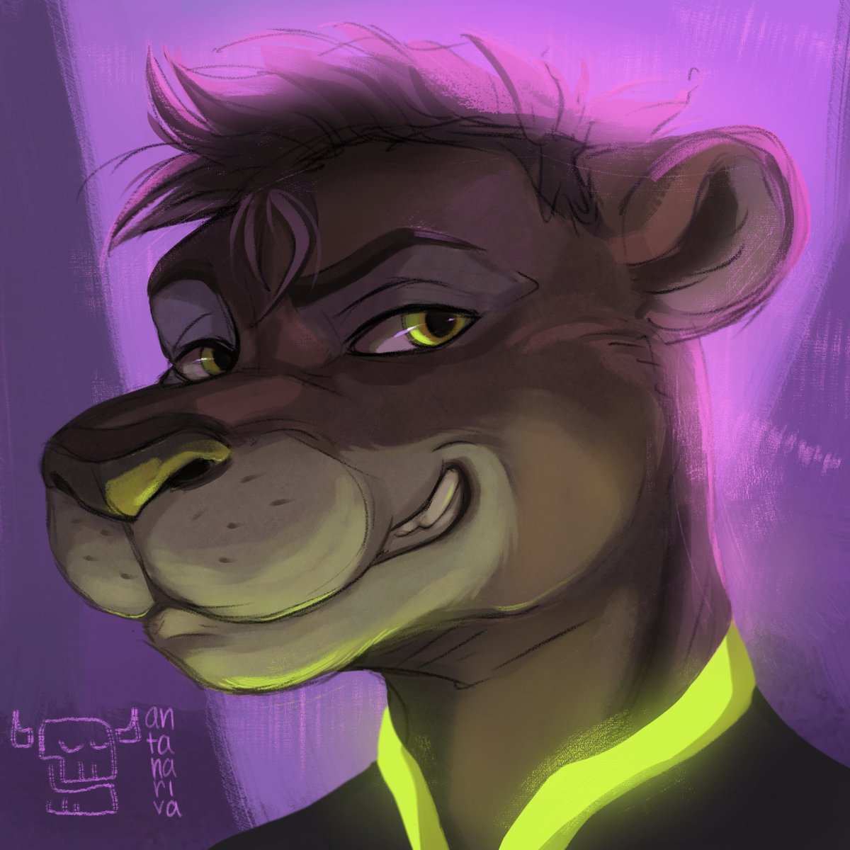 Commissioned gift for KrazyKurt :3 #commission #headshot