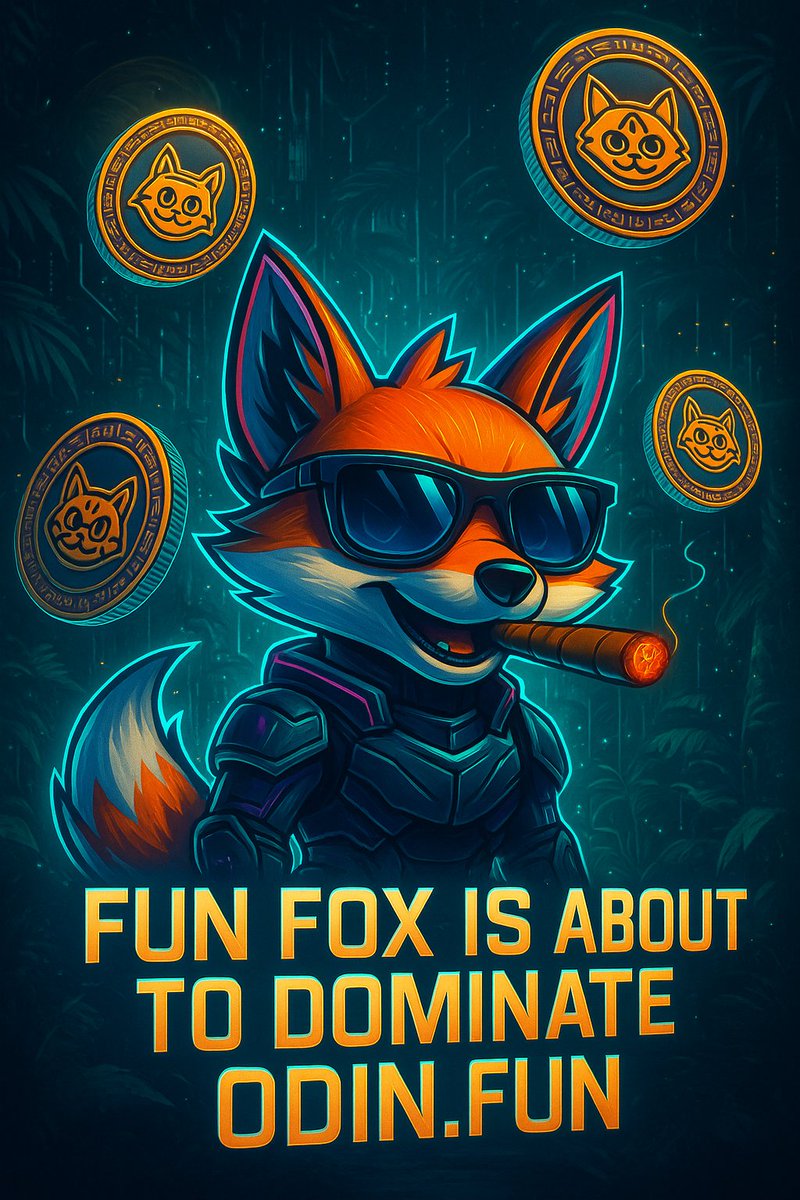 FunFoxTools's tweet image. 🦊 Fun Fox is about to dominate Odin.fun 👑
We&apos;re building tools no other meme coin has—AI, automation, real growth tech.
This isn&apos;t hype. It&apos;s innovation.
Fun Fox will be the #1 coin on .
Don&apos;t miss it. odin.fun/token/2g84