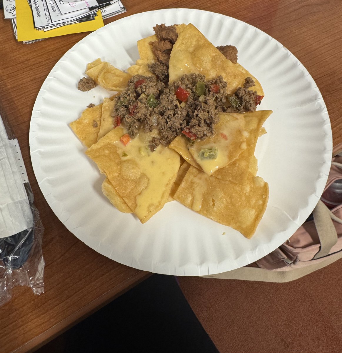 Thank you, <a href="/JenksPta/">Jenks PTA</a>, for the delicious Nacho Bar! It was the perfect way to start Teacher Appreciation Week! 💜 #mjejags <a href="/MJEjags/">Jenks Elementary</a>