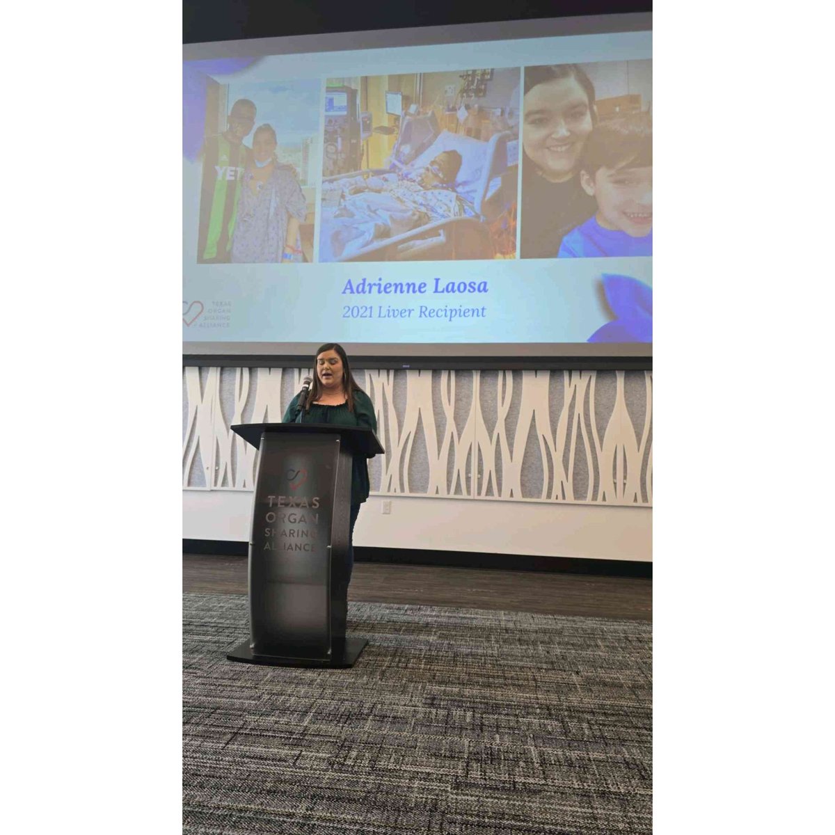 TheBlessedMesss's tweet image. Thanks to @lindybrady &amp;amp; Texas Organ Sharing Alliance for inviting me to Emcee this year&apos;s Wall of Heroes Dedication in San Antonio on Saturday. 

It was an honor to be in a room with hundreds of family members/doctors/loved ones impacted by organ donation ❤️
#GiveLife 
#TOSA