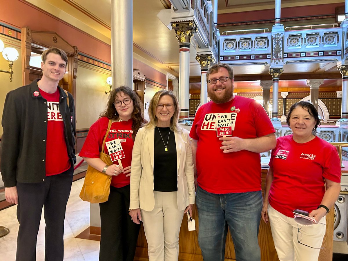 We're letting Hartford know that when we strike, we do it for all workers. SB 8 / HB 6904 makes sure we have security while standing up for fair wages and dignity.