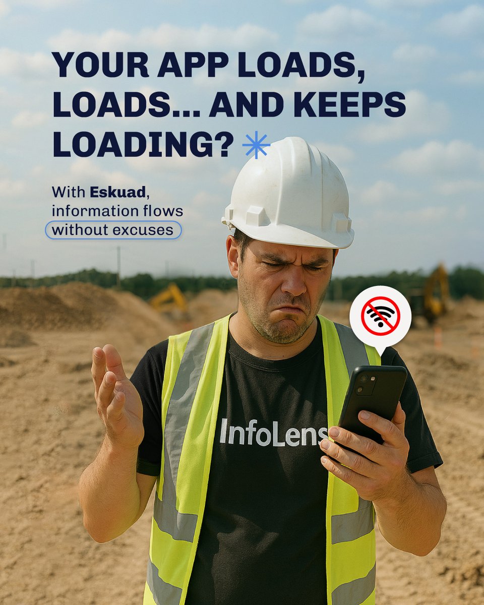 ¿Otra vez esperando que se cargue? ⏳

Mientras "InfoLens" sigue pensando si enviar tus datos, con Eskuad y MagikSync, la información ya está en tu equipo. Sin esperas, sin excusas, sin cuentos.

🔄 Otras apps prometen sincronización, nosotros la hacemos realidad.