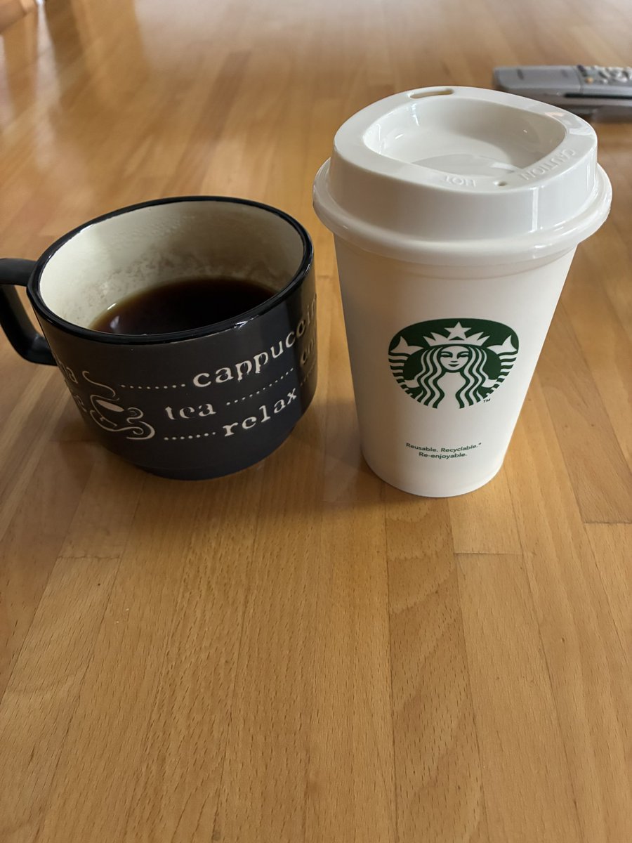 korone0106's tweet photo. GW最終日
仕事に行く嫁さんに
コーヒーをいれる
そして外は雨😢オワタ https://t.co/VpbUP9NStc