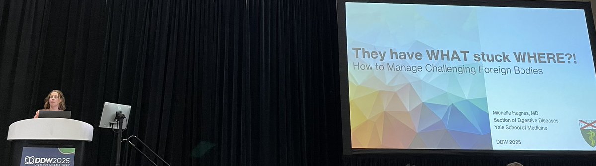 Yale Digestive Diseases (@yaledigestive) on Twitter photo Great talk by <a href="/mlhughesmd/">Michelle Hughes</a> at the <a href="/ASGEendoscopy/">ASGE GI Endoscopy</a> #GIHospitalist special interest group symposium. Tips & tricks for surviving on call emergencies. #DDW2025 Great talk by <a href="/mlhughesmd/">Michelle Hughes</a> at the <a href="/ASGEendoscopy/">ASGE GI Endoscopy</a> #GIHospitalist special interest group symposium. Tips & tricks for surviving on call emergencies. #DDW2025