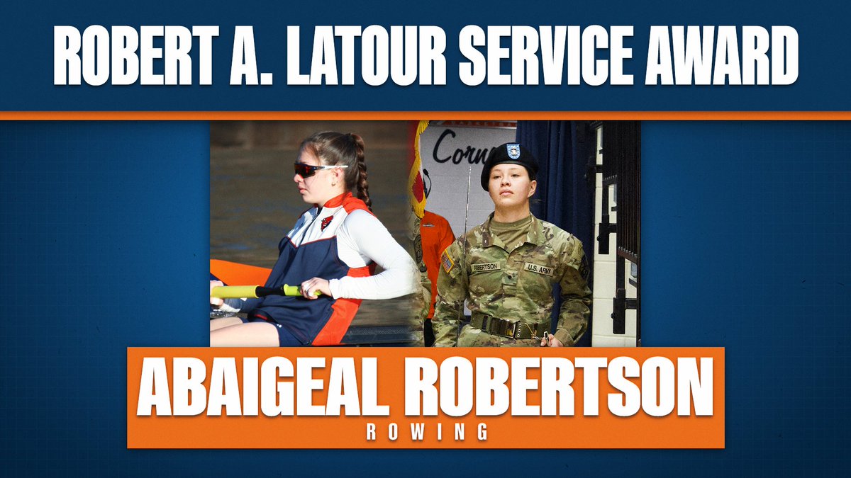 Your first recipient of the Robert A. Latour Service award is  Abaigeal Robertson from <a href="/Bucknell_ROW/">Bucknell Rowing</a>! Congrats Abaigeal! #rayBucknell
