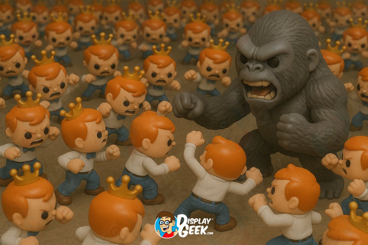 100 Freddy Funko Pops vs 1 Gorilla Pop, who would win? #Funko #FunkoPops #DisplayGeek
