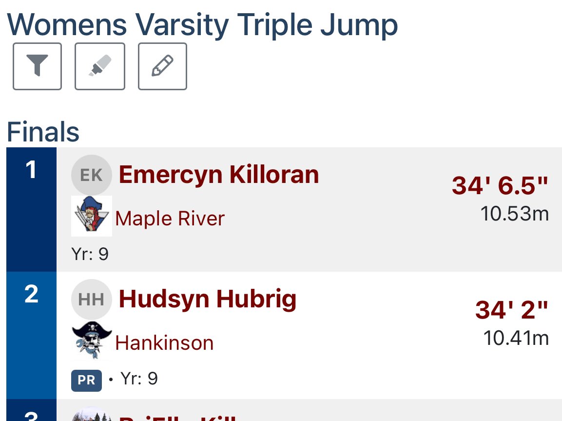 OstbyCoach's tweet photo. Congratulations to Hudsyn Hubrig for qualifying for state in triple jump with a jump of 43’2” https://t.co/LZuewXLPxm