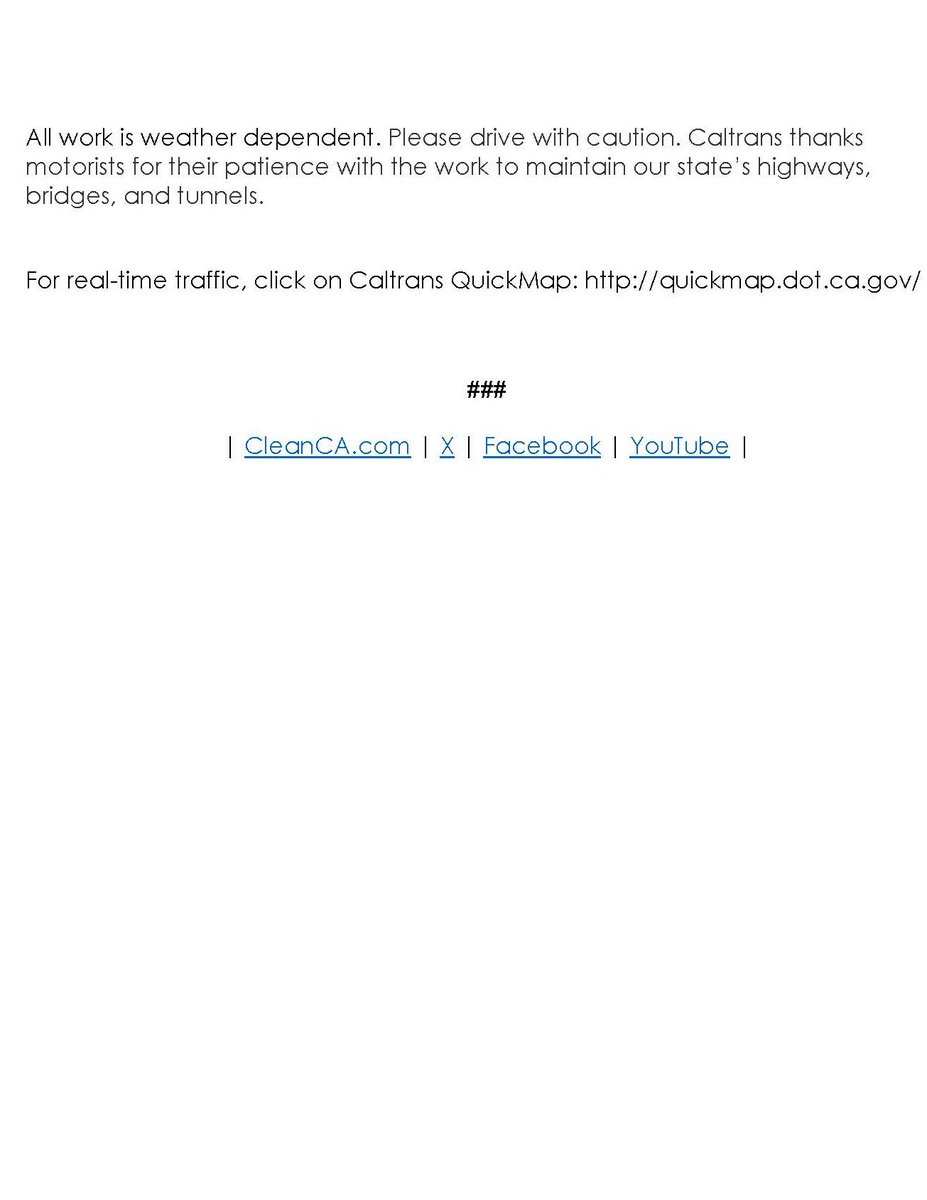#RampClosureAlert! In San Mateo
🛣️ WB SR-92 ➡️ SB U.S. 101 off-ramp
📅 Mon, May 5
🕘 9 PM – 5 AM (overnight)
⚠️ Please plan ahead &amp; use alternate routes.
🔗 quickmap.dot.ca.gov for real-time updates.
#SanMateo #CaltransD4 #TrafficAlert