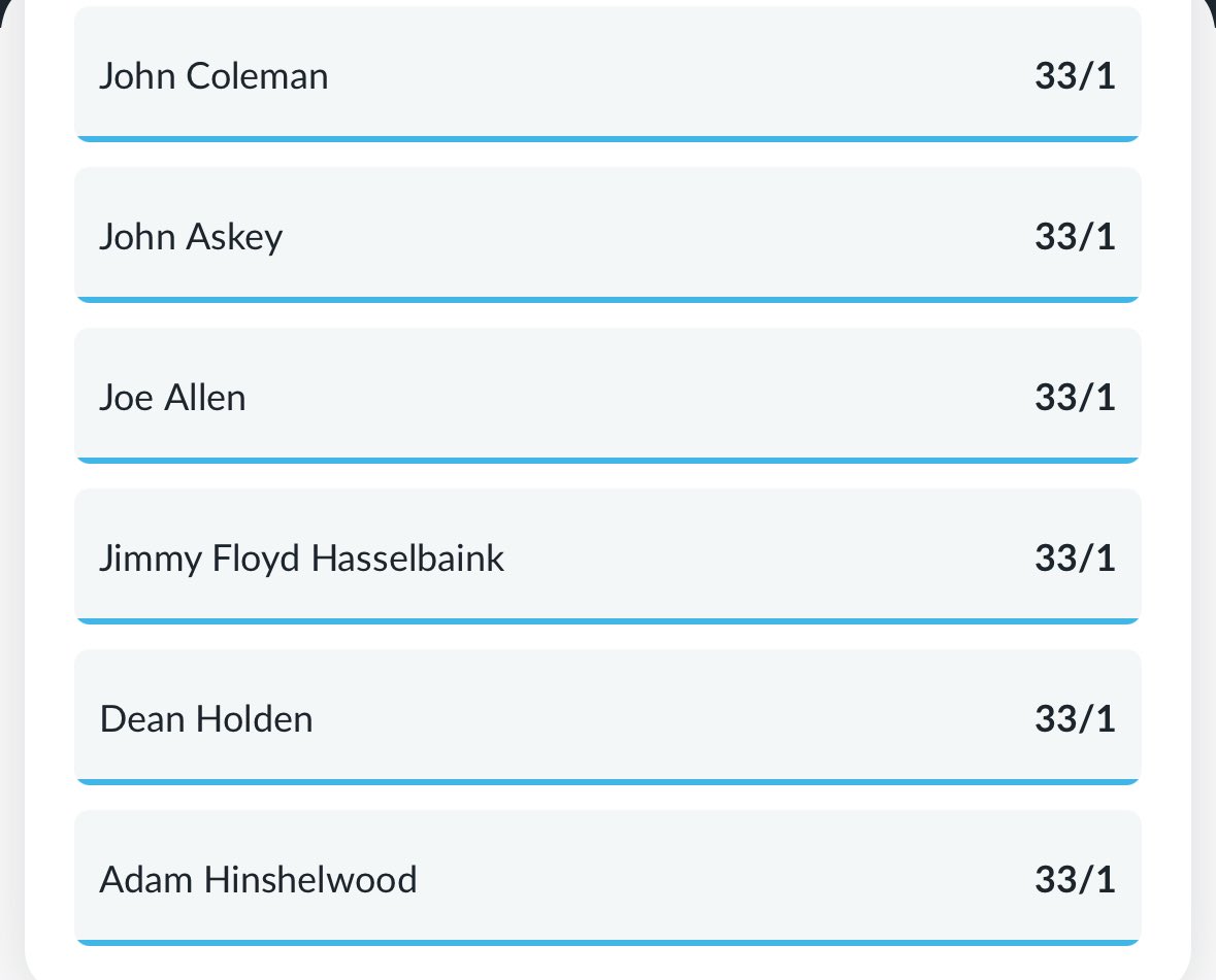 GasNewManager's tweet image. 6.5.2025 Early Morning Update
DC holds the fort at favourite, while Jon Brady moves up to 2nd place after a fall off from Evans

Top 6
1️⃣ Darrell Clarke 4/5
2️⃣ Jon Brady 5/2
3️⃣ Michael Duff 4/1
4️⃣ Ian Evatt 8/1
5️⃣ Steve Evans 8/1
6️⃣ Luke Williams 20/1