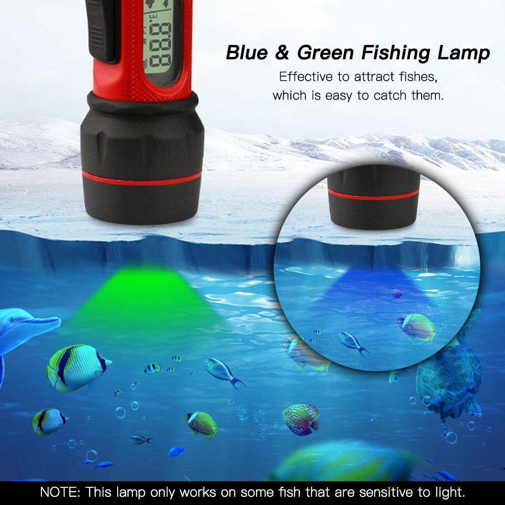 uniquebudindia's tweet image. Catch more with the Portable Sonar Ice Fishing Finder! 🎣 Featuring easy LCD readouts, 45° sonar detection, and a blue-green fish lamp to attract your next big catch! 🐟 Dive into a better fishing experience: shortlink.store/edmvnnwrc4dk #FishingTools #SportsOutdoors
