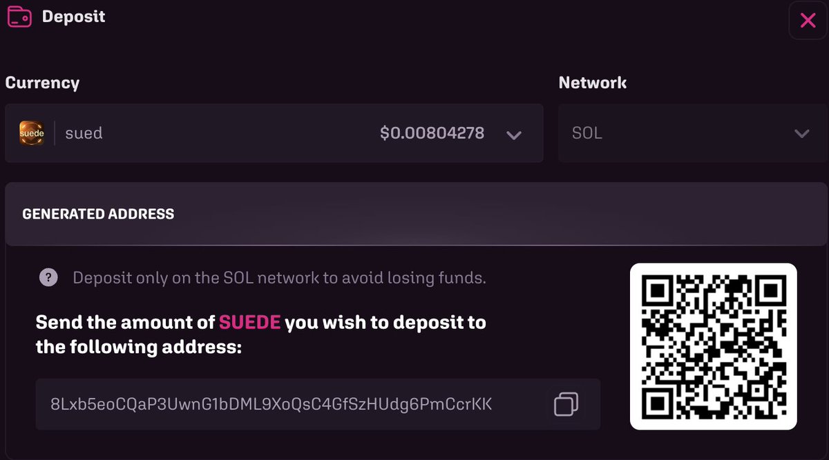 Pigmo 🤝 <a href="/AISUEDE/">SUEDE AI</a> 

$SUEDE is now integrated on Pigmo for deposits🐽

To celebrate it, we're going to AIRDROP $SUEDE to ALL DEPOSITORS above $2 in the next 48h.

Use their referral and token on the website to support the project!

🩷 + 🔁 + Drop your username