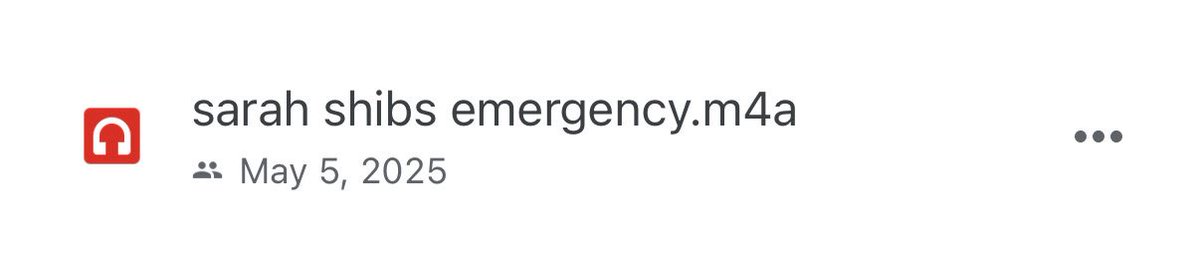 my audio file in the folder today: