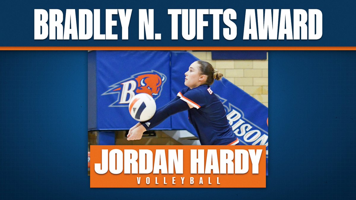 Bucknell Athletics (@bucknell_bison) on Twitter photo Jordan Hardy is your first recipient of the Bradley N. Tufts Award! Congrats Jordan! #rayBucknell <a href="/Bucknell_VB/">Bucknell Volleyball</a> Jordan Hardy is your first recipient of the Bradley N. Tufts Award! Congrats Jordan! #rayBucknell <a href="/Bucknell_VB/">Bucknell Volleyball</a>