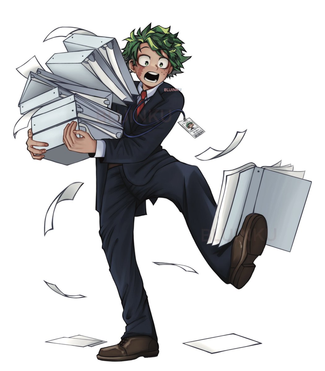Clumsy Izuku #teacherizuku #senseiizuku #izuku #deku #mha #bnha #izukufanart