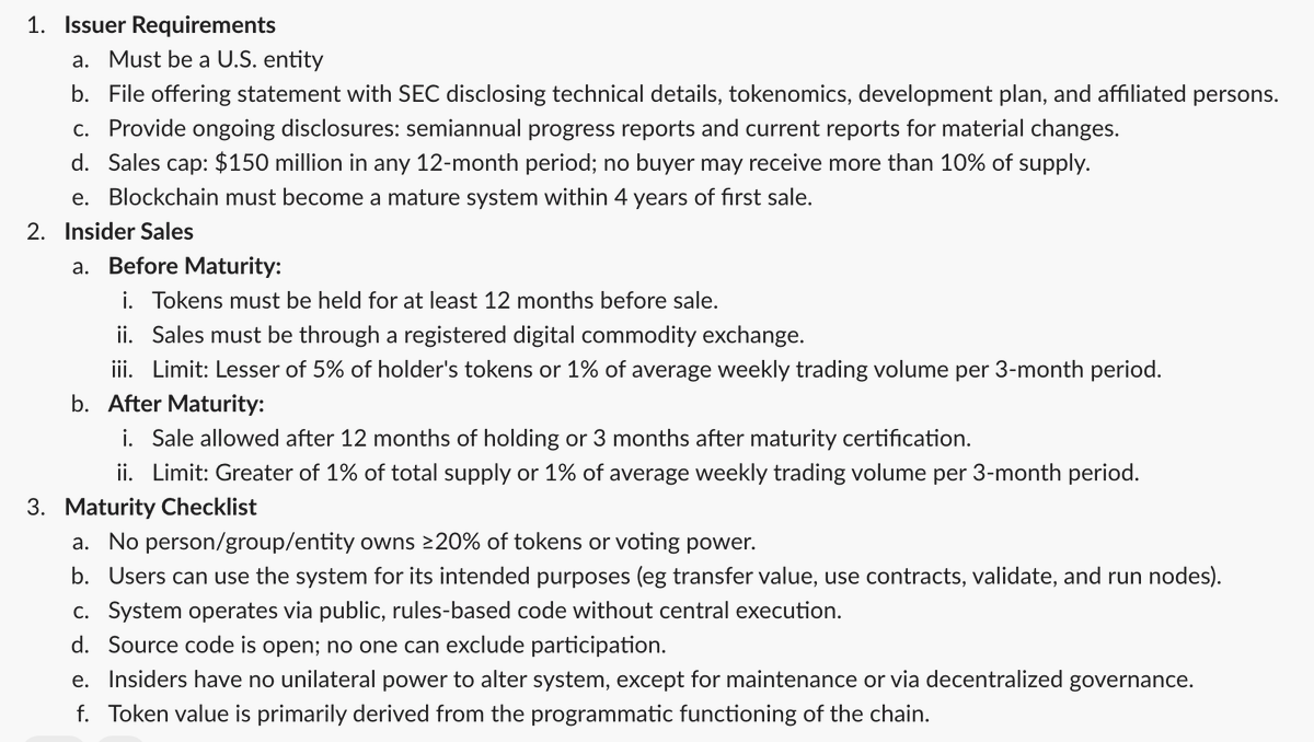 The US market structure bill provides a great framework for regulating crypto (key details below).   

It protects investors and promotes innovation.  We should pass it now.  🇺🇸