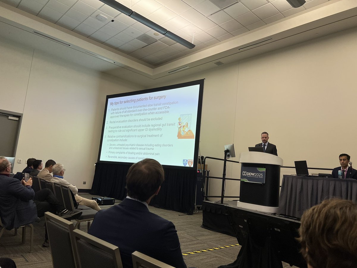 Jane Lim (@gijane_md) on Twitter photo Excellent talk by <a href="/drkylestaller/">Kyle Staller, MD, MPH</a> on Refractory Constipation 🚽
🌟Abdominal pain & bloating usually 🚫 improve w/TAC
🌟Calorie restriction ⬇️ colonic transit- an overlooked modifiable cause
🌟Assess for rectal evac d/o including structural issues from long-term constipation💩 Excellent talk by <a href="/drkylestaller/">Kyle Staller, MD, MPH</a> on Refractory Constipation 🚽
🌟Abdominal pain & bloating usually 🚫 improve w/TAC
🌟Calorie restriction ⬇️ colonic transit- an overlooked modifiable cause
🌟Assess for rectal evac d/o including structural issues from long-term constipation💩