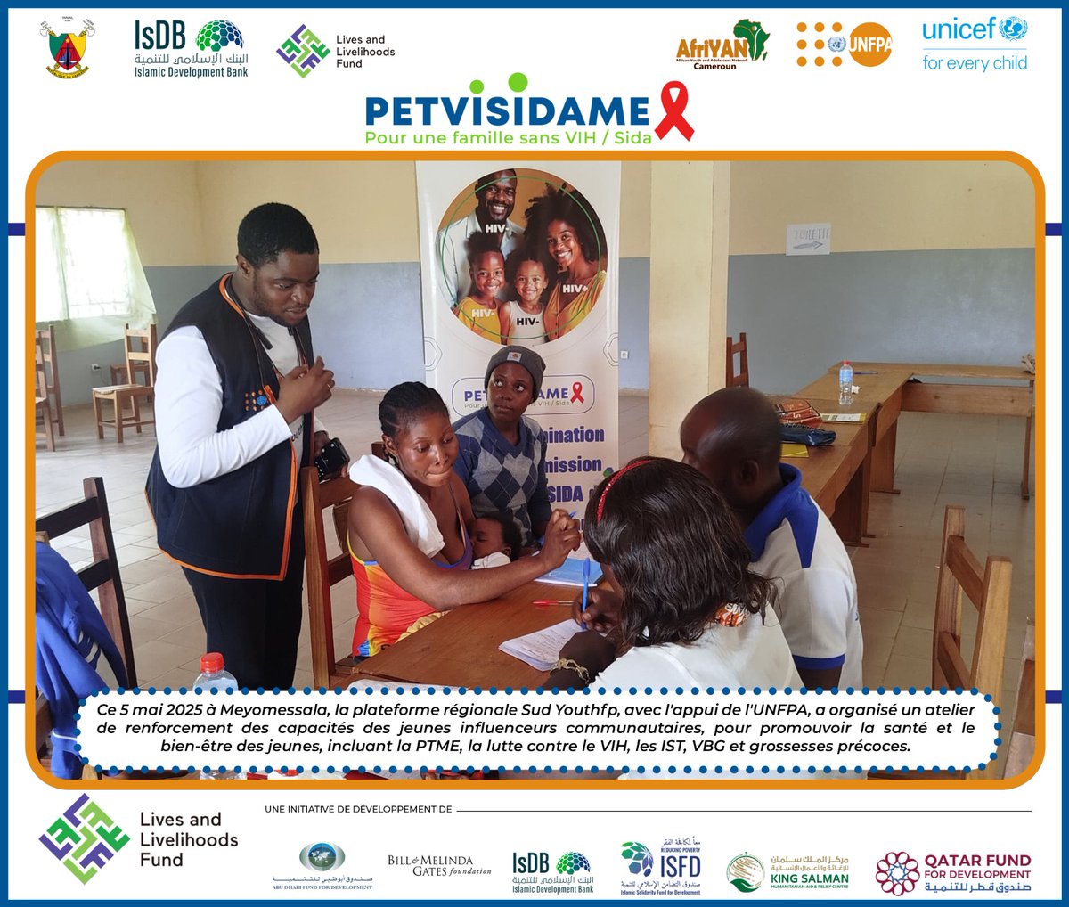 AfriYAN_Camer's tweet photo. 🚀Meyomessala: web influenceurs formés par #YouthFPSud avec le soutien de @UNFPACameroon aux techniques digitales &de sensibilisation par les pairs.Objectif:amplifier leur rôle clé dans la #PTME,la prévention #VIH,#IST,🫄précoces & #VBG en ligne & ds leurs communautés.
@bodyright https://t.co/OK43CvJoH6