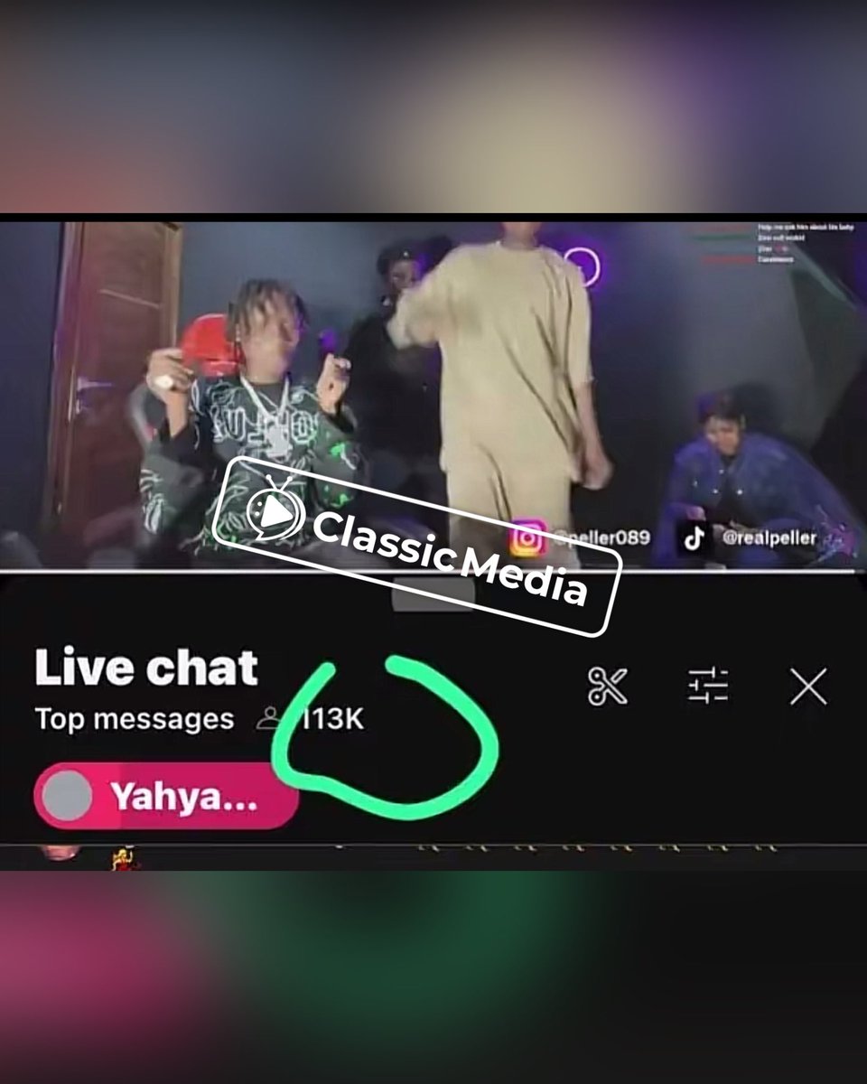 Classicmedia247's tweet photo. Peller hosted Zinoleesky and shut down YouTube with 113K live viewers — history made, records shattered! Don’t forget, Africa’s best streamer https://t.co/HQJmve1cHS
