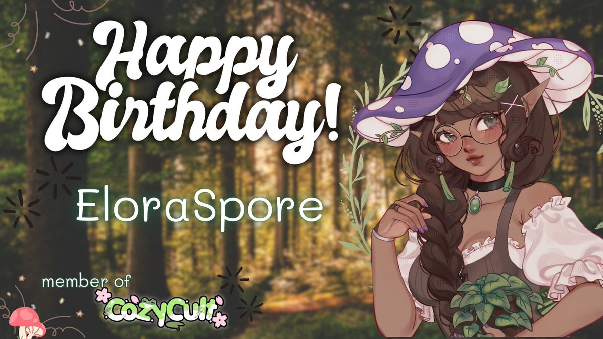 🌸-ˋˏCozy Cult ˎˊ-🌸 (@cultcozy) on Twitter photo ╭─────🌸· 𓆩♡𓆪 ·🌸─────╮
-ˋˏ Happy Birthday <a href="/EloraSpore/">🌱Elora 🍄 Spore🌱</a> ˎˊ-
╰─────🌸· 𓆩♡𓆪 ·🌸─────╯
Go wish them a happy birthday and share the love with our cozycultist 🌸 ╭─────🌸· 𓆩♡𓆪 ·🌸─────╮
-ˋˏ Happy Birthday <a href="/EloraSpore/">🌱Elora 🍄 Spore🌱</a> ˎˊ-
╰─────🌸· 𓆩♡𓆪 ·🌸─────╯
Go wish them a happy birthday and share the love with our cozycultist 🌸