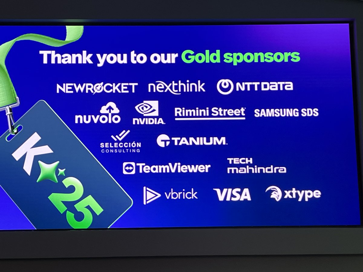 riministreet's tweet image. ✨ It's Day 0 at #Knowledge25 and we're already having a blast! 

Come see us bright and early at Booth 2505 and hear our executives share how Rimini Street and @ServiceNow are working together to accelerate AI Transformation without Disruption™!    
 
#RiminiStreet #K25