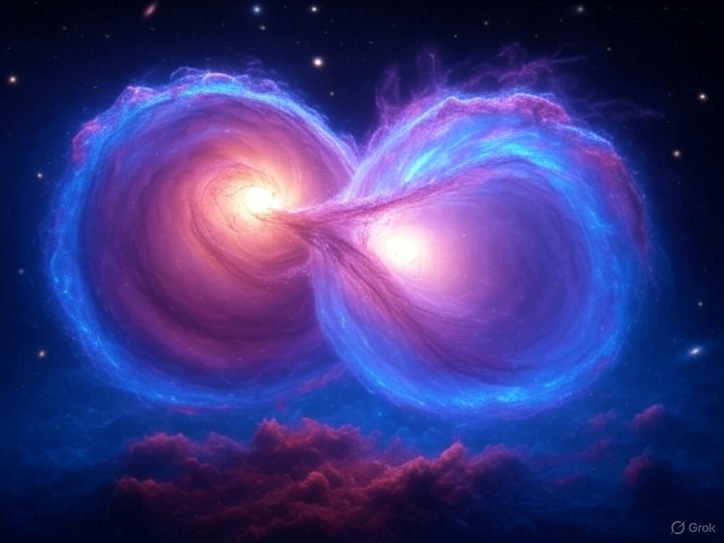 PoetAmused's tweet photo. #Aiart extras #space #CollidingGalaxies https://t.co/Qt1kvKZPNf