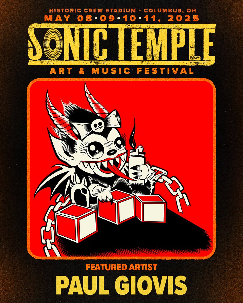 SonicTempleFest's tweet image. We all know music IS art, but this fest goes a step further with our Art Boutique! 🤘 Don’t miss the opportunity to check out the wicked Columbus art scene, creating LIVE for all to enjoy. including displays from local artists like : Paul Giovis, Paul Rentler, Sick Icarus Art…