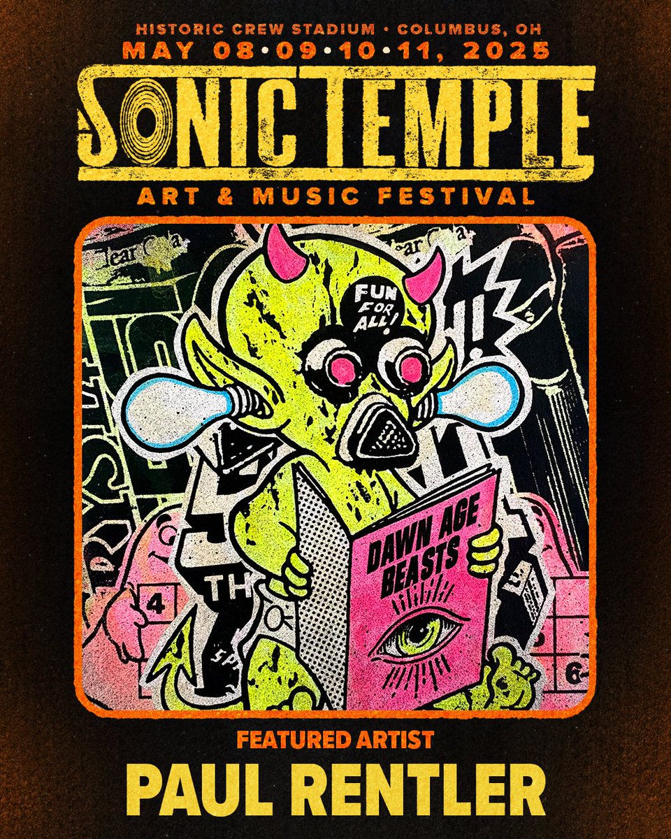 SonicTempleFest's tweet image. We all know music IS art, but this fest goes a step further with our Art Boutique! 🤘 Don’t miss the opportunity to check out the wicked Columbus art scene, creating LIVE for all to enjoy. including displays from local artists like : Paul Giovis, Paul Rentler, Sick Icarus Art…