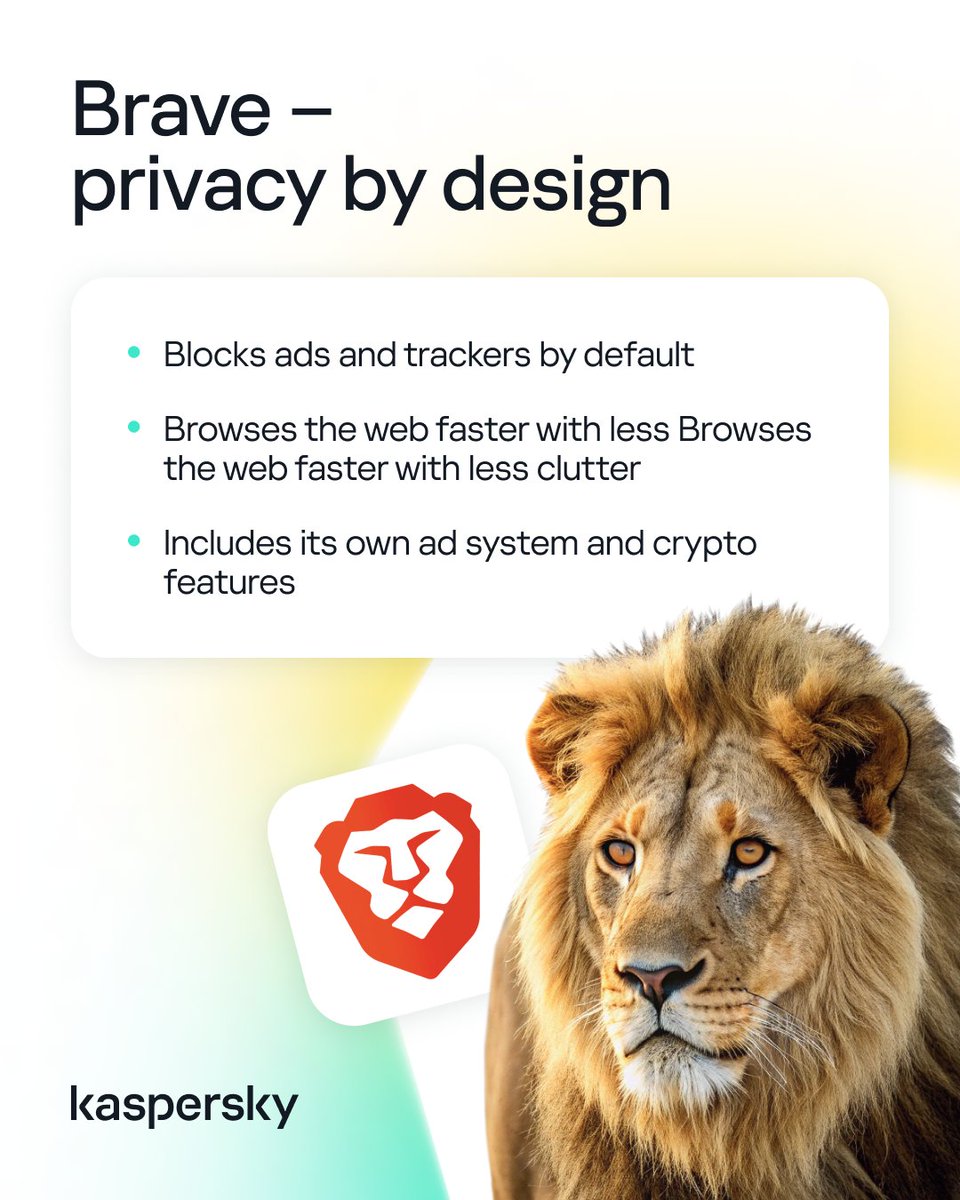 kaspersky's tweet image. Your browser is watching you 👀‼️

#GoogleChrome. #MicrosoftEdge, &amp;amp; more. One by one, they’ve cracked down on ad blockers, embraced fingerprinting, and rewritten the rules, all while pocketing your data.

So, who’s actually on your side? Swipe to uncover the best private…