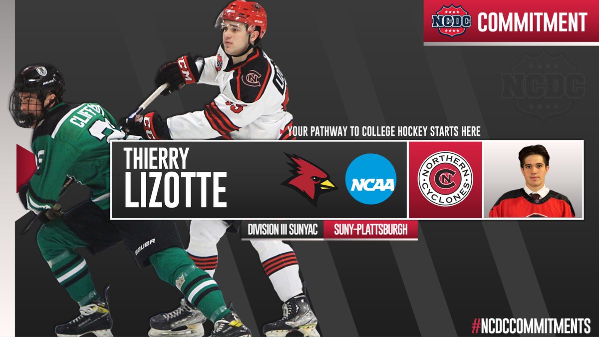 NCDC Hockey (@ncdcjrhockey) on Twitter photo #NCDCCommitments: Congratulations to two-year <a href="/NJrCyclones/">Northern Cyclones</a> defenseman Thierry Lizotte on closing a great #NCDC career and moving on to <a href="/Cardinals_MHKY/">Plattsburgh State Men's Hockey</a> to start his <a href="/NCAAIceHockey/">NCAA Ice Hockey</a> career in 2025-26!
Full Story:
usphl.com/commitment-cycโฆ
Players, Pave Your Own Pathway To College #NCDCCommitments: Congratulations to two-year <a href="/NJrCyclones/">Northern Cyclones</a> defenseman Thierry Lizotte on closing a great #NCDC career and moving on to <a href="/Cardinals_MHKY/">Plattsburgh State Men's Hockey</a> to start his <a href="/NCAAIceHockey/">NCAA Ice Hockey</a> career in 2025-26!
Full Story:
usphl.com/commitment-cycโฆ
Players, Pave Your Own Pathway To College