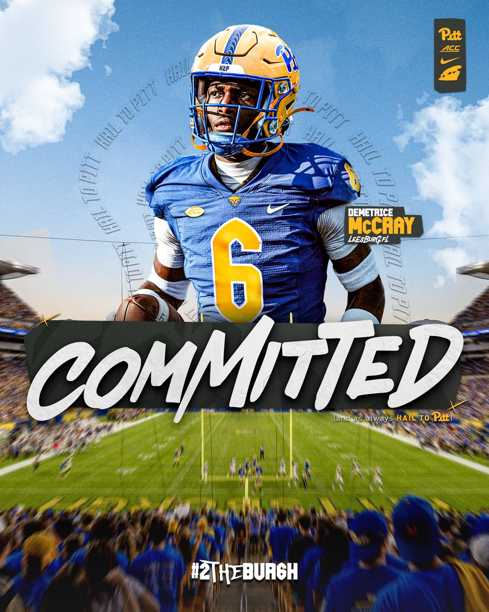 Demetrice Mccray (@demetricemccr13) on Twitter photo I wanna thank my Lord my friends and family there’s no where else I’d think would be HOME like <a href="/Pitt_FB/">Pitt Football</a> with that being said um 100% COMMITTED 💛💙!!
#llgranny🙏🏾 <a href="/TFAFootball/">TFA Football</a> I wanna thank my Lord my friends and family there’s no where else I’d think would be HOME like <a href="/Pitt_FB/">Pitt Football</a> with that being said um 100% COMMITTED 💛💙!!
#llgranny🙏🏾 <a href="/TFAFootball/">TFA Football</a>