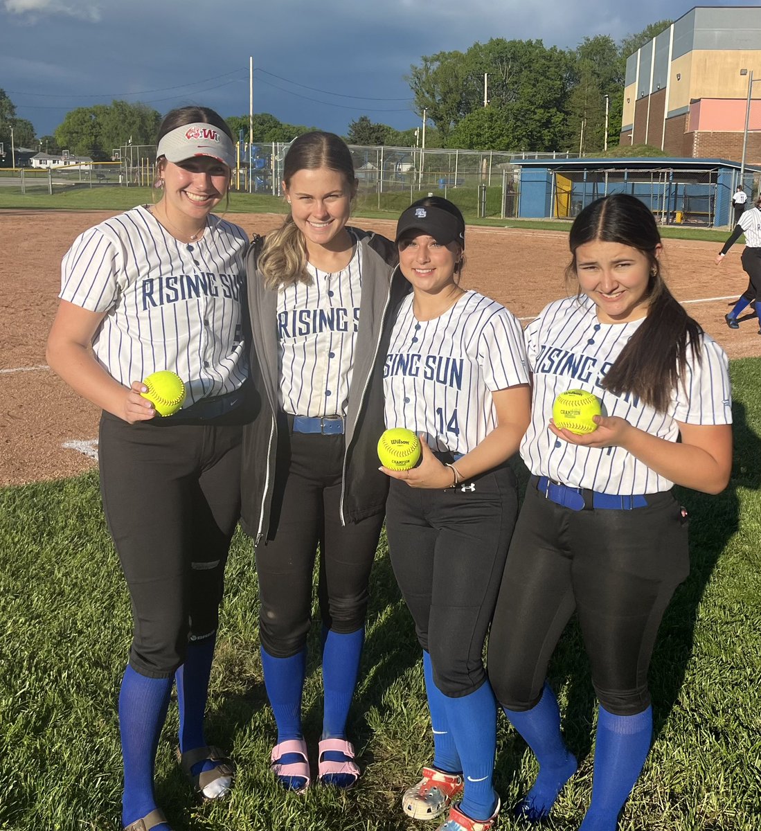 Elaina Titkemeyer (@elaina_2026) on Twitter photo Great way to start off a week full of games! My 2 teammates and I threw a combined perfect game! And thanks to our amazing catcher <a href="/ryanworks_2026/">Ryan Works</a> for being a huge part of it! <a href="/rsshiners/">Rising Sun Shiners</a> <a href="/IndWesSoftball/">IWU Softball</a> <a href="/IndyCrush25_26/">IndyCrush 25/26</a> <a href="/EmilyOatman15/">Emily Oatman</a> Great way to start off a week full of games! My 2 teammates and I threw a combined perfect game! And thanks to our amazing catcher <a href="/ryanworks_2026/">Ryan Works</a> for being a huge part of it! <a href="/rsshiners/">Rising Sun Shiners</a> <a href="/IndWesSoftball/">IWU Softball</a> <a href="/IndyCrush25_26/">IndyCrush 25/26</a> <a href="/EmilyOatman15/">Emily Oatman</a>